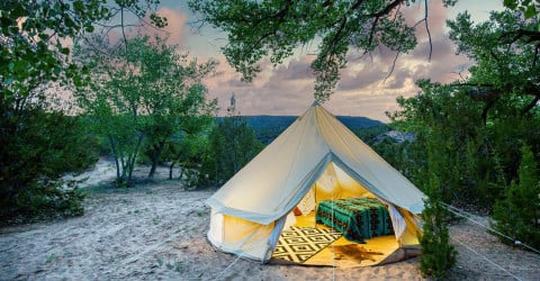 Glamping tent